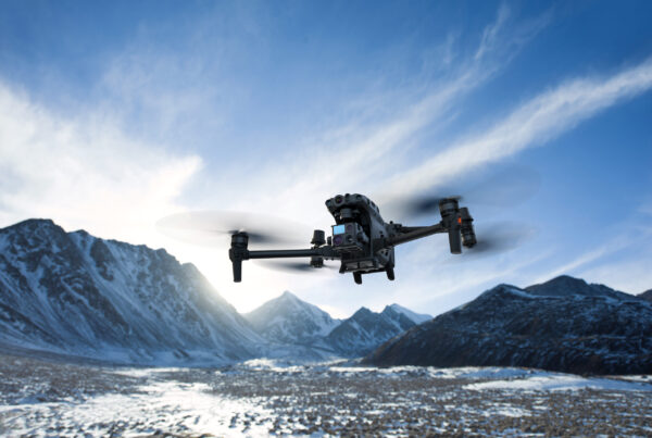 DJI Matrice 30 flying in mountains