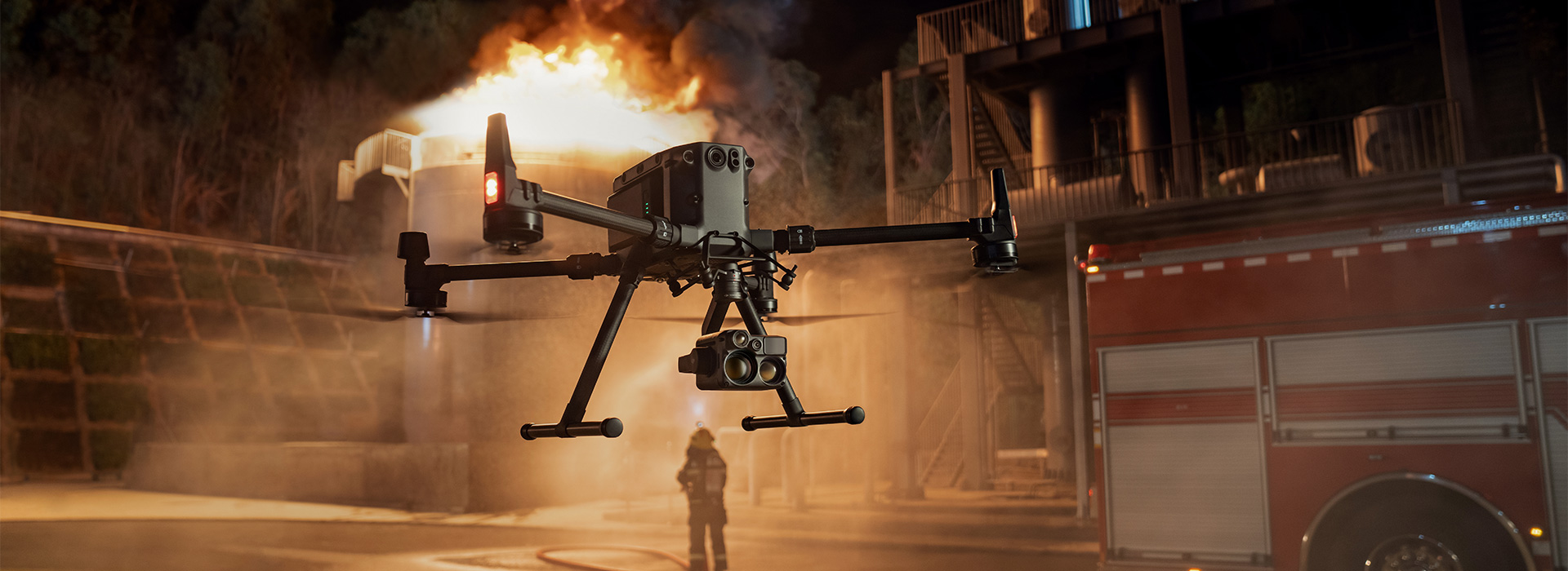 DJI Matrice 300 RTK with Zenmuse H20 payload for firefighting