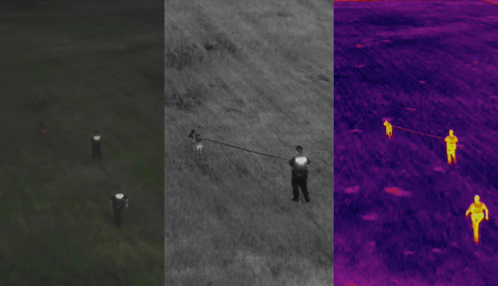 DJI Matrice 300 RTK multi payload display