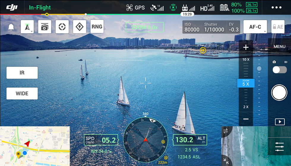 DJI Matrice 300 user interface