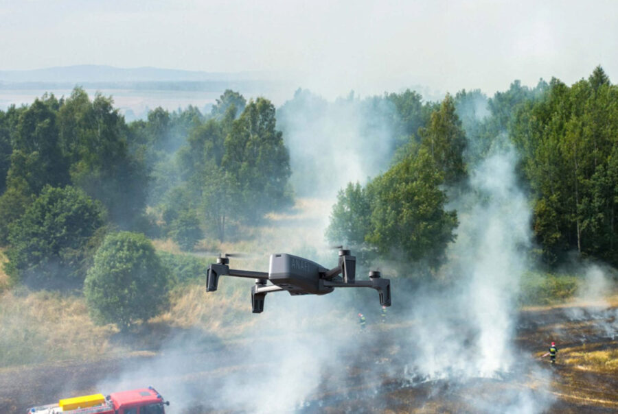 Parrot Anafi GOV firefighter thermal analysis