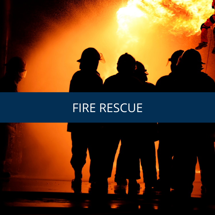 Fire Rescue with firefighters