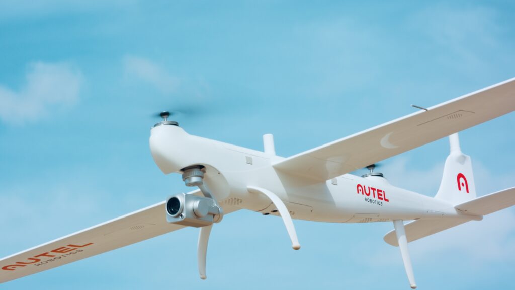 Autel Dragonfish flying in the sky