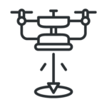 Drone landing icon