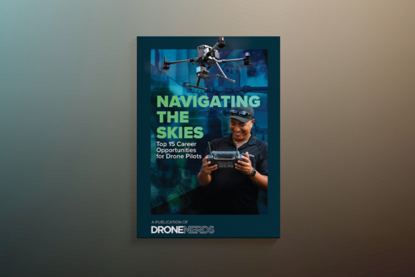 Ebook cover - Navigating the skies: top 15 career opportunities for drone pilots