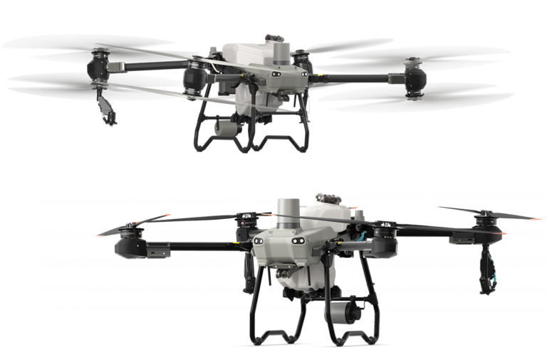 DJI Agras T50 and T25 crop spraying drones