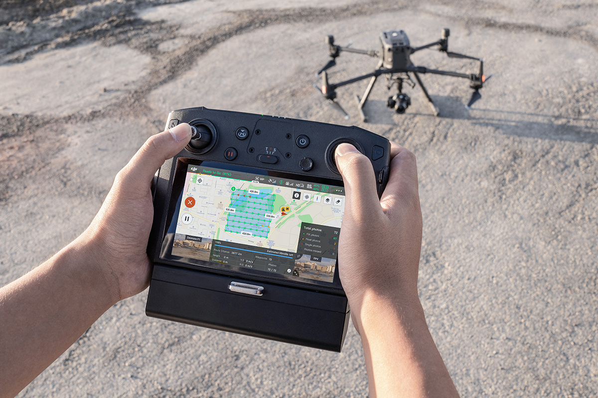 Construction project with drone Site Surveying Mapping Solution