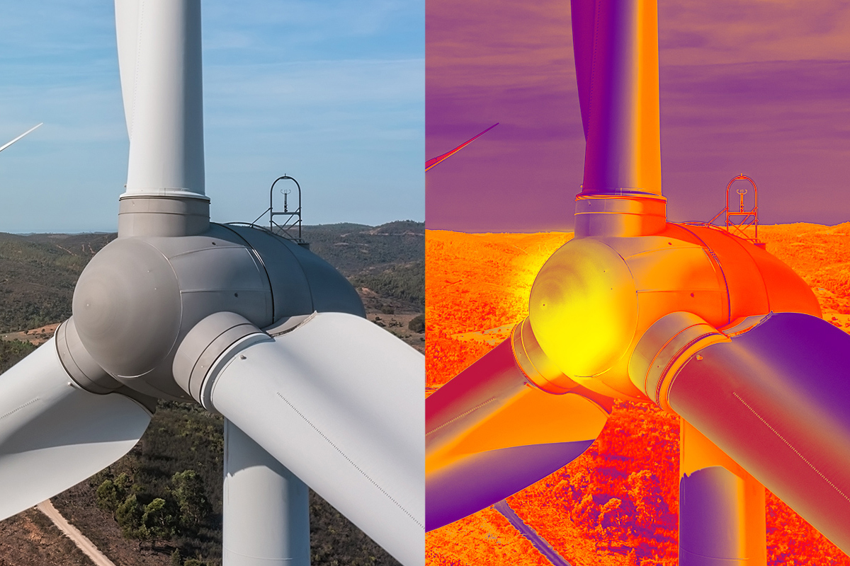 Wind Turbine thermal hot spots