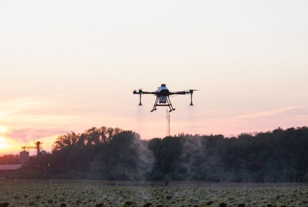 ABZ Innovation L10 V2 Spraying Over a Field of Crops