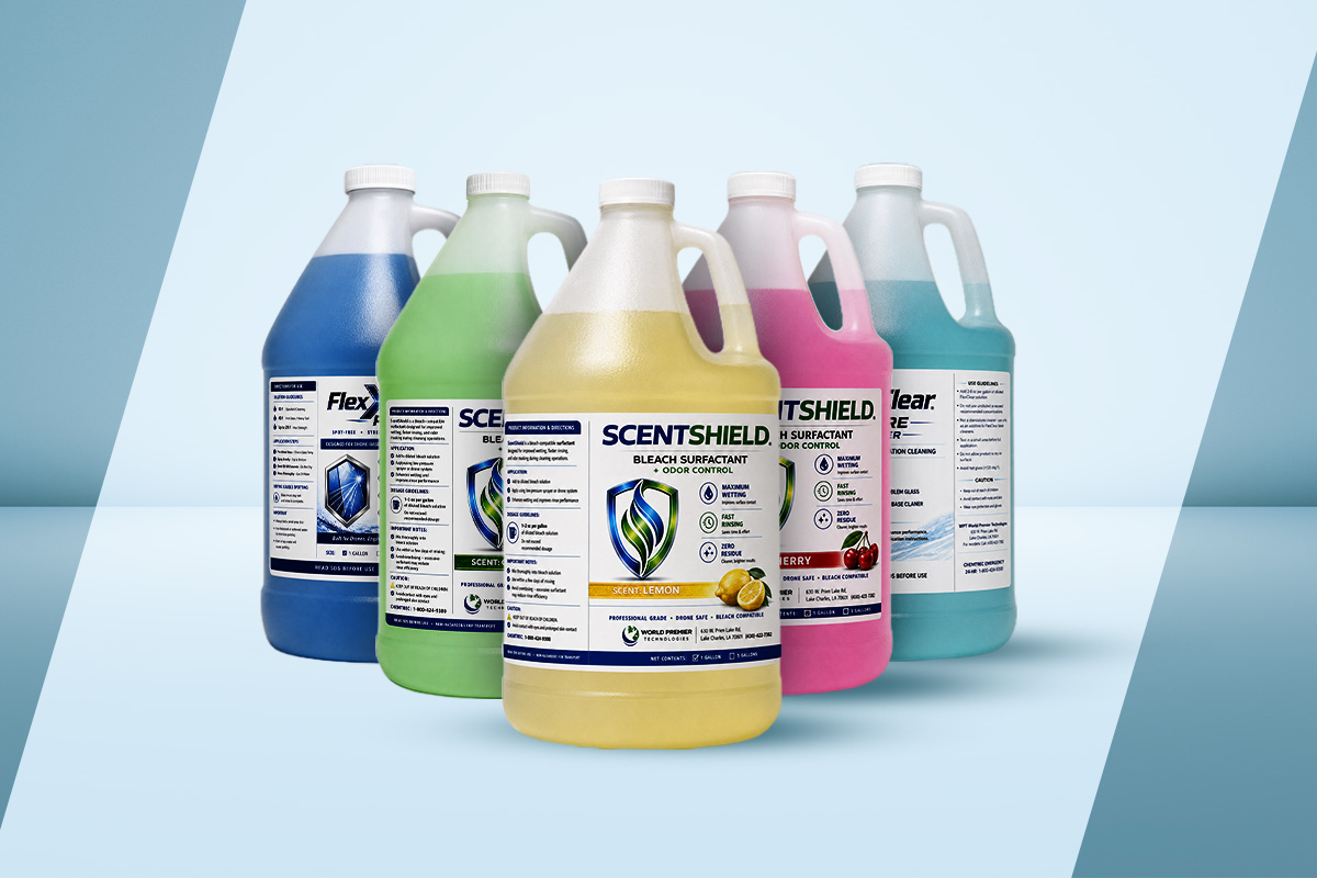 Drone Cleaning Chemicals-Line-Up